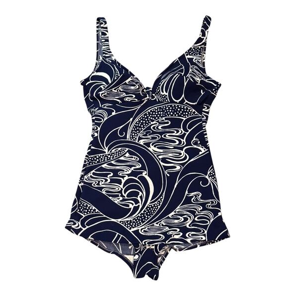 American Vintage Other - American vintage Jantzen retro pin up Swimsuit navy white floral size large